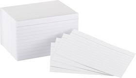 B077k8jvw4 Amazon Basics Paper Flash Cards Ruled Index 100 Count Pack Of 3 White