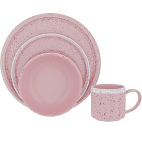 American Atelier 088235768698 4 Pc Dinnerware Set - Service For 1 Stoneware Dishes Plat