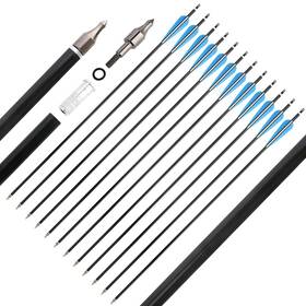 Ameyxgs 799392236332 12 Pack 30 Inch Archery Aluminum Arrows Spine 300 Hunting Targ
