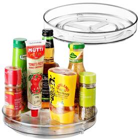 Laz280 Amolliar Lazy Susan Organizer 9 Inch 2pack Rotating Turntable For Cabinet Kitc