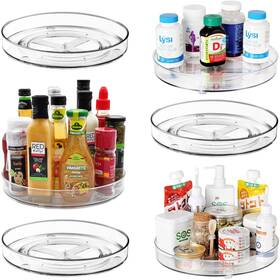 Laz380 Amolliar Lazy Susan Organizer 11 Inch 6 Pack Turntable Rotating Spice Rack For Laz380 Amolliar Lazy Susan Organizer 11 Inch 6 Pack Turntable Rotating Spice Rack For