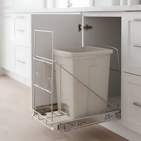Zhm015 Amroicus Pull Out Trash Can Under Cabinet Heavy Duty 40 Quart Sliding