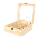 Amx1827844 Compartments Wood Tea Box Glass Top Container Sugar Storage Organizer Amx1827844 Compartments Wood Tea Box Glass Top Container Sugar Storage Organizer