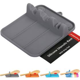Amyandone 772467341995 Spoon Rest Silicone Holder For Stove Top With Drip Pad Suitable Mu