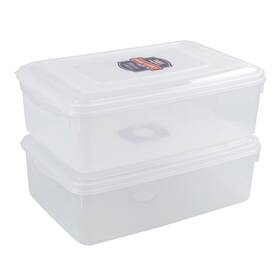 Anbers 711202517745 11-quart Clear Storage Containers Box Bin With Lid 2-pack Anbers 711202517745 11-quart Clear Storage Containers Box Bin With Lid 2-pack