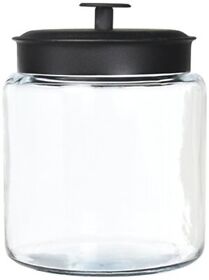 96712 Anchor Hocking Mini Montana Jars With Black Metal Covers 96 Ounce 96712 Anchor Hocking Mini Montana Jars With Black Metal Covers 96 Ounce