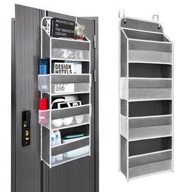 Q168 Andahoom Ease Of Assembly Over The Door Organizer 4 Shelves And Side Pockets Anti Tilt