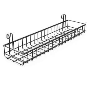St-hm123b-fba Anzome Wire Wall Basket Grid With Hooks Mounted Organizer For W