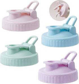 A4002-1 Aoejarry 4 Pack Regular Mouth Mason Jar Pour Spout Colorful