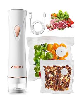 Zb-s60 Aoski Compact Vacuum Sealer For Food Handheld Portable Mach Inch