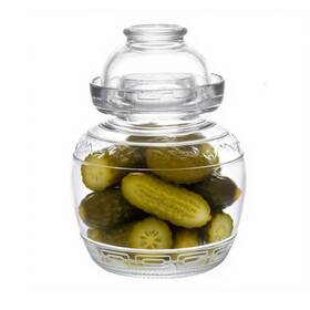 Atjar-188 Aosnttol Glass Jar With Lid Pickle 1.5l Fermentation Crock For Pickles Kimchi