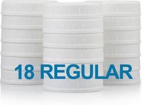 Z3-18bgg Aozita 18 Pack Plastic Regular Mouth Mason Jar Lids For Ball 2.75 Inch Z3-18bgg Aozita 18 Pack Plastic Regular Mouth Mason Jar Lids For Ball 2.75 Inch