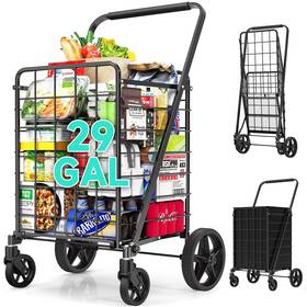 Uc058ab Apilab 29 Gal Shopping Cart For Groceries - Grocery On 360 Swivel Big Strong