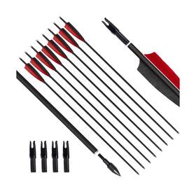 Archery Sharly 602938362511 31inch Carbon Arrows Targeting Practice Hunting Arrow Turkey Feather Fletch