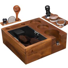 Aronyada 331672464120 Espresso Knock Box Tamping Station 58 Mm Coffee Organizer Fit For Storag Aronyada 331672464120 Espresso Knock Box Tamping Station 58 Mm Coffee Organizer Fit For Storag
