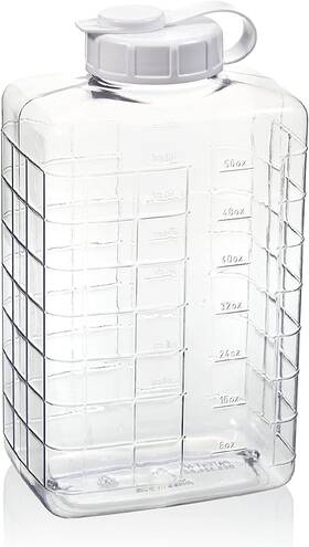 Arrow Home Products 070652001571 2 Quart Bottle With Cap For Cold Drinks - Clear View