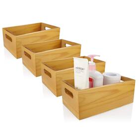 Asus-bamboobasket-4pcs-180905 Aselected A Selected Pine Wood Organizer Open Box 4 Packs 6x10 Wooden Storage Containe Asus-bamboobasket-4pcs-180905 Aselected A Selected Pine Wood Organizer Open Box 4 Packs 6x10 Wooden Storage Containe