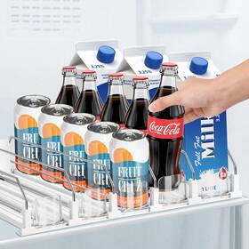 Holder-005 Asika Drink Organizer For Fridge Adjustable Width Soda Can Dispenser Refrigera
