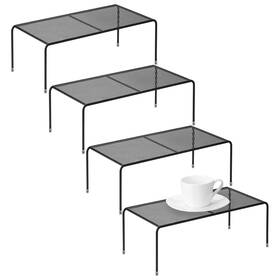 As-hk-01039 Astotsell Set Of 4 Kitchen Cupboard Organizer Shelves Metal Orifice Board Counter Stor