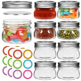 At-mj-0004 Aurotrends 4 Oz Mason Jars With Lids 8pack Small Oz- Glass At-mj-0004 Aurotrends 4 Oz Mason Jars With Lids 8pack Small Oz- Glass