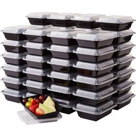 Avant Grub 810013935592 Pro Grade Bpa-free Plastic Containers With Lids 50ct. 12oz Leakproof Microwav