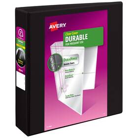 17031 Avery Durable View 2 Inch 3 Ring Binder 1 Black Capacity