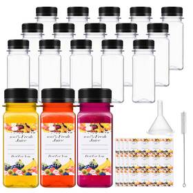 Wby-452 Axbmm 18pcs 2oz Shot Bottles With Caps Empty Juice For Juicing Reusable C Wby-452 Axbmm 18pcs 2oz Shot Bottles With Caps Empty Juice For Juicing Reusable C