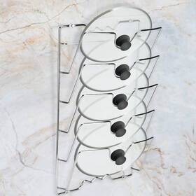 Tk8s4mbhq0 Aynefy 5-tiers Pot Lid Rack Wall Mount Holder Multi Tiers Pan Ca Tk8s4mbhq0 Aynefy 5-tiers Pot Lid Rack Wall Mount Holder Multi Tiers Pan Ca