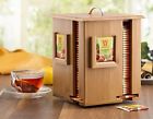 B-0784y83gb Bamb Si Wooden Tea Box Storage Organizer Compartment Bamboo Holder