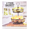 B0147az1618 Unbranded Metal Basket With Lazy Susan Base New 4712883751714