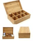 B073wnh5f8 Mind Reader Bamboo Tea Box Organizer Storage Holder 041000328169
