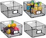 B0834jvg4s Foldable Cabinet Wall Mount Metal Wire Basket Pack 194358074414