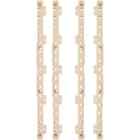 B521-01 Hardware Resources Quick Tray Pilasters Inch Wide Cabinet Shelf Ra