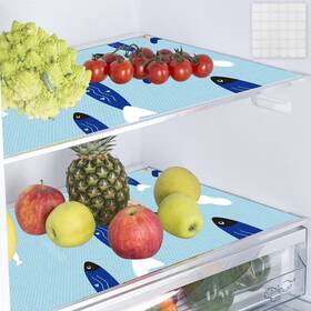 Babyfond 725764469619 9 Pcs Refrigerator Liners Mats Washable Shelf Nonslip Fridge