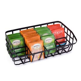 Baflan 670579682688 Tea Bag Organizer Caddy - Metal Box Storage Holder For Cups Pods Packets Baflan 670579682688 Tea Bag Organizer Caddy - Metal Box Storage Holder For Cups Pods Packets