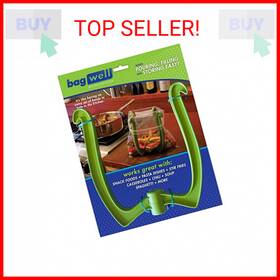 Bagwell 797734713558 Bag Well Ziplock Food Prep Holder Stand For Storage Bags Gallon Size