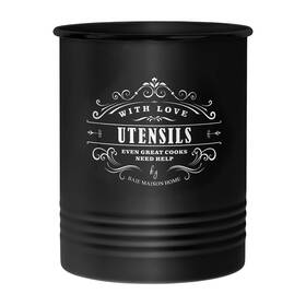 Baie Maison 355520000285 Large Countertop Utensil Holder - Farmhouse Kitchen Tools Storage Baie Maison 355520000285 Large Countertop Utensil Holder - Farmhouse Kitchen Tools Storage