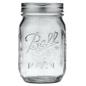 Ball 014400700415 Wide Mouth Glass Mason Jars With Lids And Bands Used For Canning