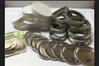 Ball 12 Mason Jar Regular Mouth Lids W Bands 7 Wide Plastic Storage Caps 089241218603