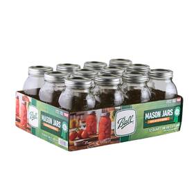 16ozrm12 Ball - 16oz Regular Mouth Jars With Lids And Bands 12 Pack Large Clear 16ozrm12 Ball - 16oz Regular Mouth Jars With Lids And Bands 12 Pack Large Clear