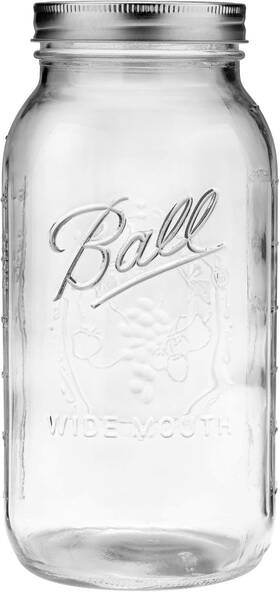 Ball 793842009538 1 64oz Wide Mouth Half Gallon Mason Jar 64 Ounce Pack Of Ball 793842009538 1 64oz Wide Mouth Half Gallon Mason Jar 64 Ounce Pack Of