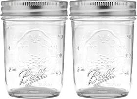 B07mzcxcv4 Ball Regular Mouth Mason Jars With Lids And 8 Ounce Pack Of 2 Half Pint