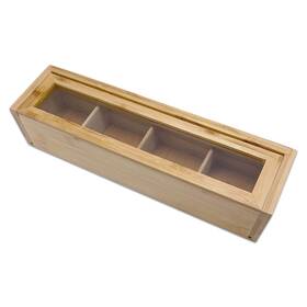 Bam & Boo 850031454026 And - Natural Bamboo Spice Packets Condiments Storage Box Organizers