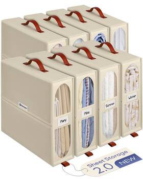 Gy-shor-05 Bambalik 8x Bed Sheet Organizer Storage Boxes With Big See-through Windows Bedsheet Gy-shor-05 Bambalik 8x Bed Sheet Organizer Storage Boxes With Big See-through Windows Bedsheet