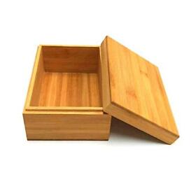 Bamboo Wood Storage Box With Cover Wooden Combination