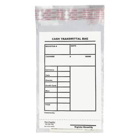 630-69005 Banksupplies Cash Transmittal Bags Tamper-evident 6w X 9h Case Of 500 Clear P