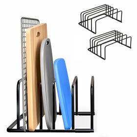Snj01 Banyakong Kitchen Cutting Board Organizer Rack 5-slot Storage Holder For Boards Bakew