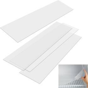 Sij-barydat-155 Barydat 4 Pcs Frosted Plastic Wire Shelf Liner 48 X 12 Inch Transparent