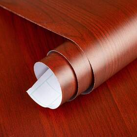 Bayya 788403947619 Cherry Wood Contact Paper Red Brown Waterproof Furniture Sticker Peel And Sti