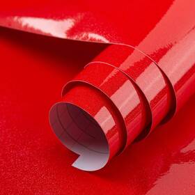 Bayya 788492918538 Red Peel And Stick Wallpaper For Kitchen Bathroom Living Room Walls Waterproo